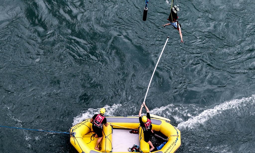 Bungee jumping from Kathmandu