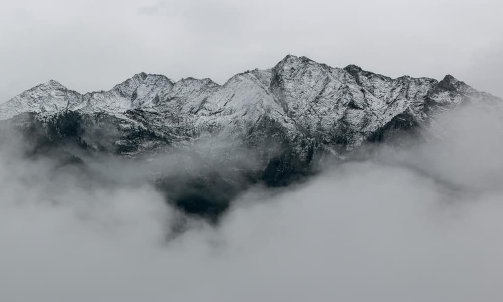 Sketchy image of Mount Everest